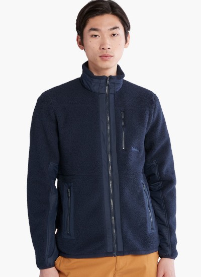 Ανδρικές Ζακέτες Pascal.Zip Μπλε Βαμβάκι Pepe Jeans