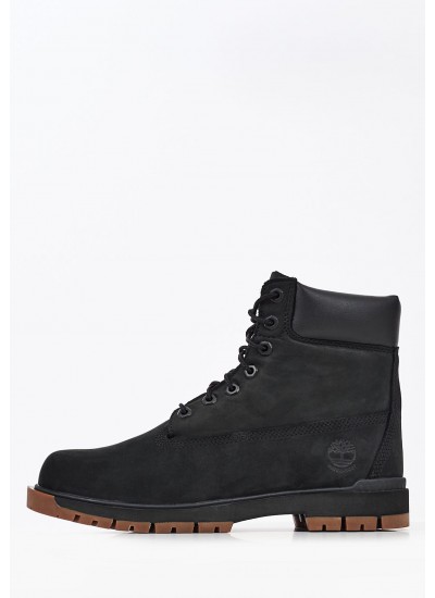 Ανδρικά Μποτάκια A5NGC Μαύρο Δέρμα Νούμπουκ Timberland
