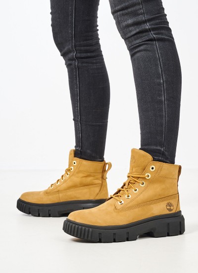 Γυναικεία Μποτάκια A2JRQ Μαύρο Δέρμα Timberland