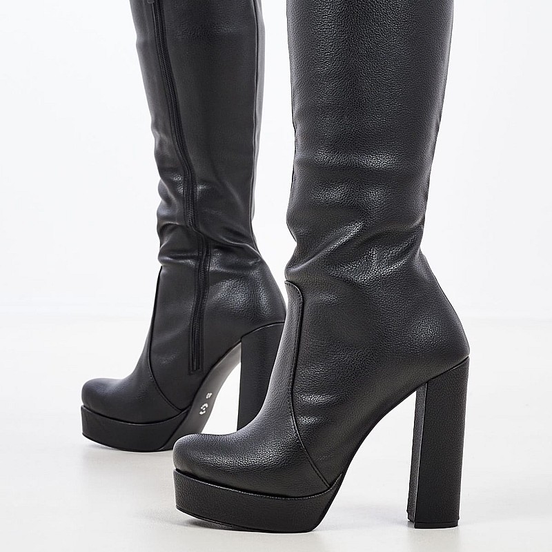 Women Boots 1000 Black ECOleather Mortoglou