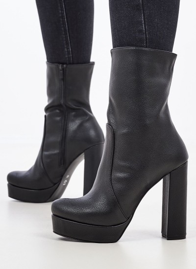 Women Boots 1050 Black ECOleather Mortoglou