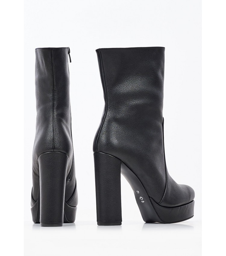 Women Boots 1050 Black ECOleather Mortoglou