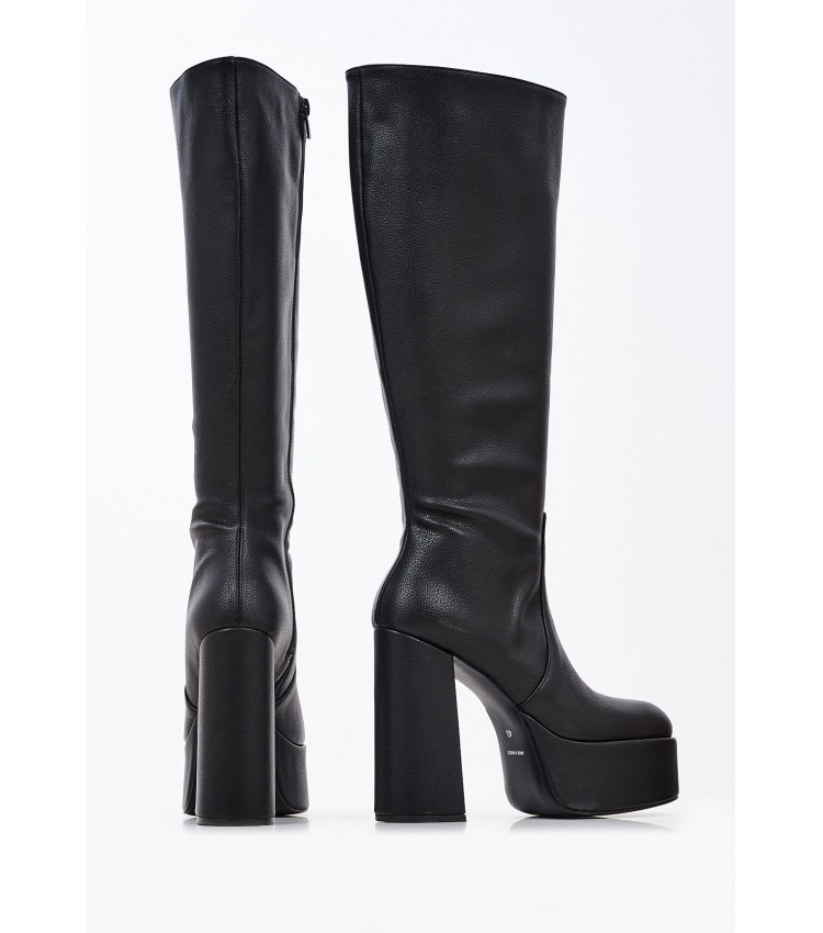 Women Boots 1100 Black Leather Mortoglou