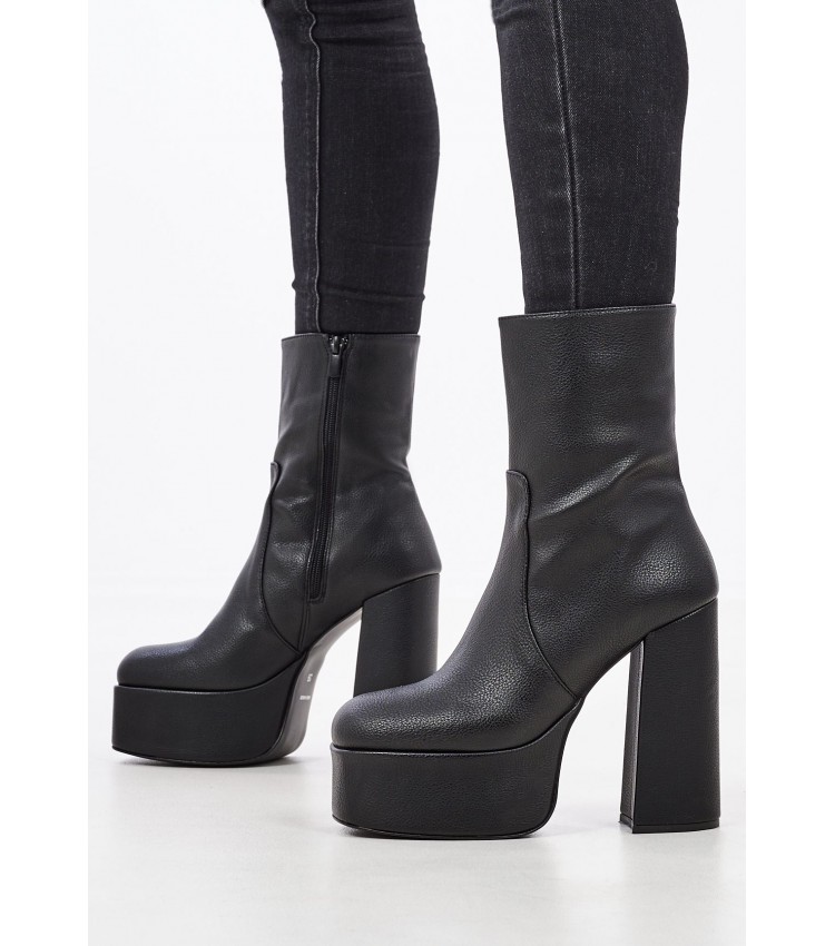 Women Boots 1150 Black ECOleather Mortoglou