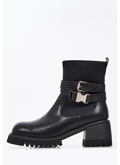 Γυναικεία Μποτάκια 300 Μπεζ ECOleather Mortoglou