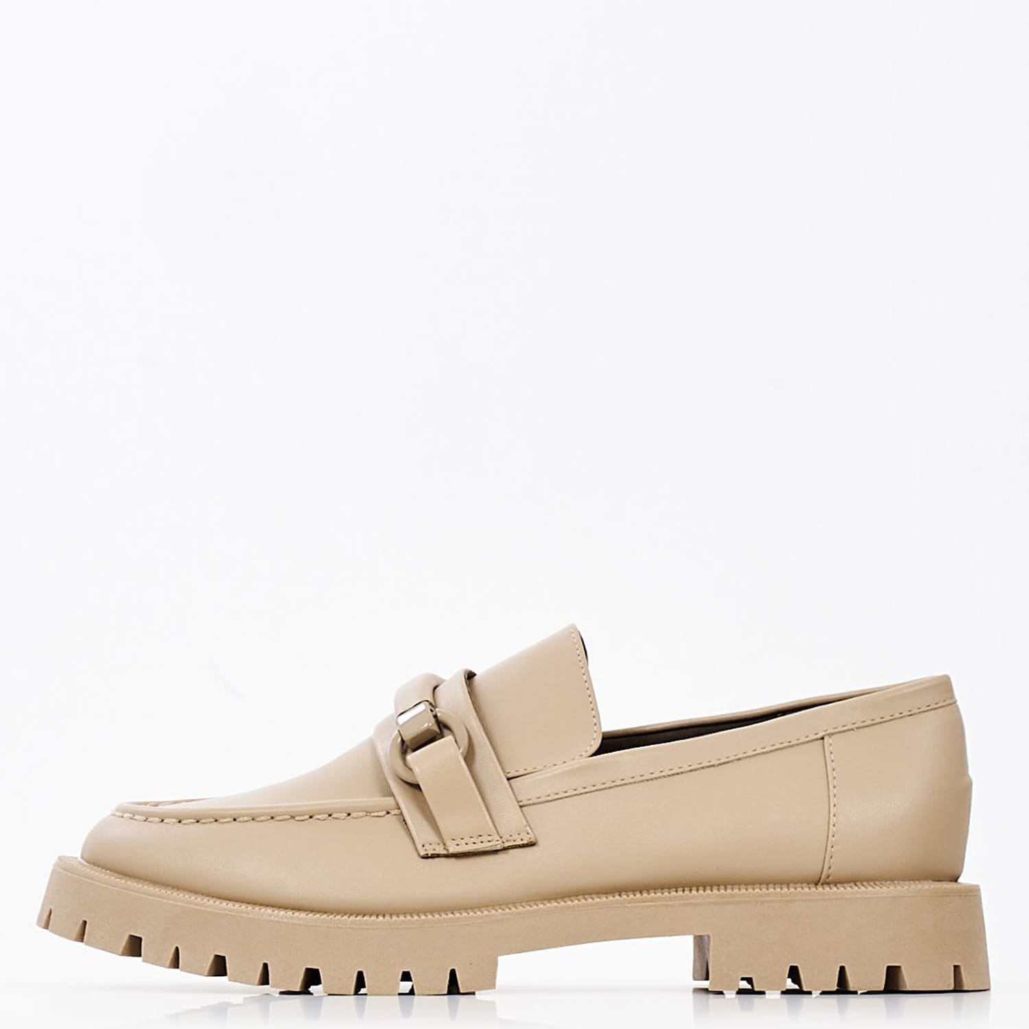 Γυναικεία Μοκασίνια 2576 Μπεζ ECOleather Mortoglou