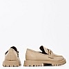 Γυναικεία Μοκασίνια 2576 Μπεζ ECOleather Mortoglou