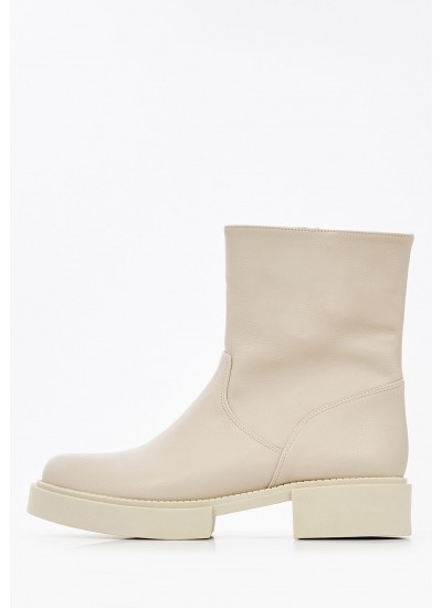 Women Boots 300 Beige ECOleather Mortoglou