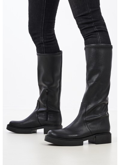 Women Boots 360 Black ECOleather Mortoglou