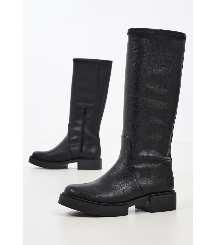 Women Boots 360 Black ECOleather Mortoglou