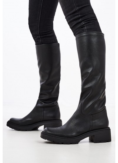 Women Boots 550 Black ECOleather Mortoglou