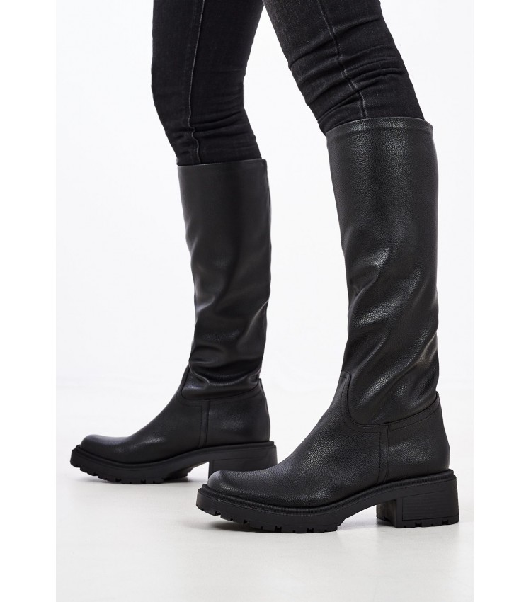 Women Boots 550 Black ECOleather Mortoglou