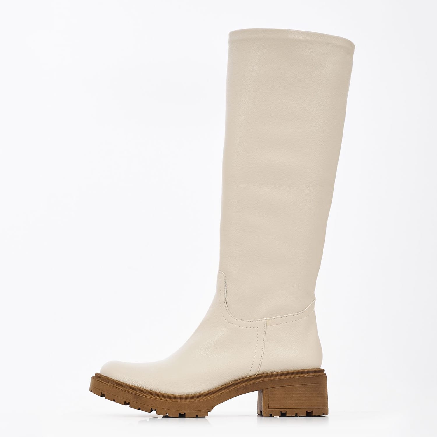 Γυναικείες Μπότες 550 Μπεζ ECOleather Mortoglou