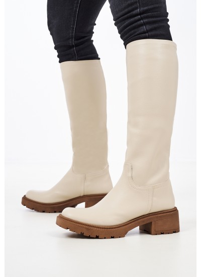 Women Boots 550 Beige ECOleather Mortoglou