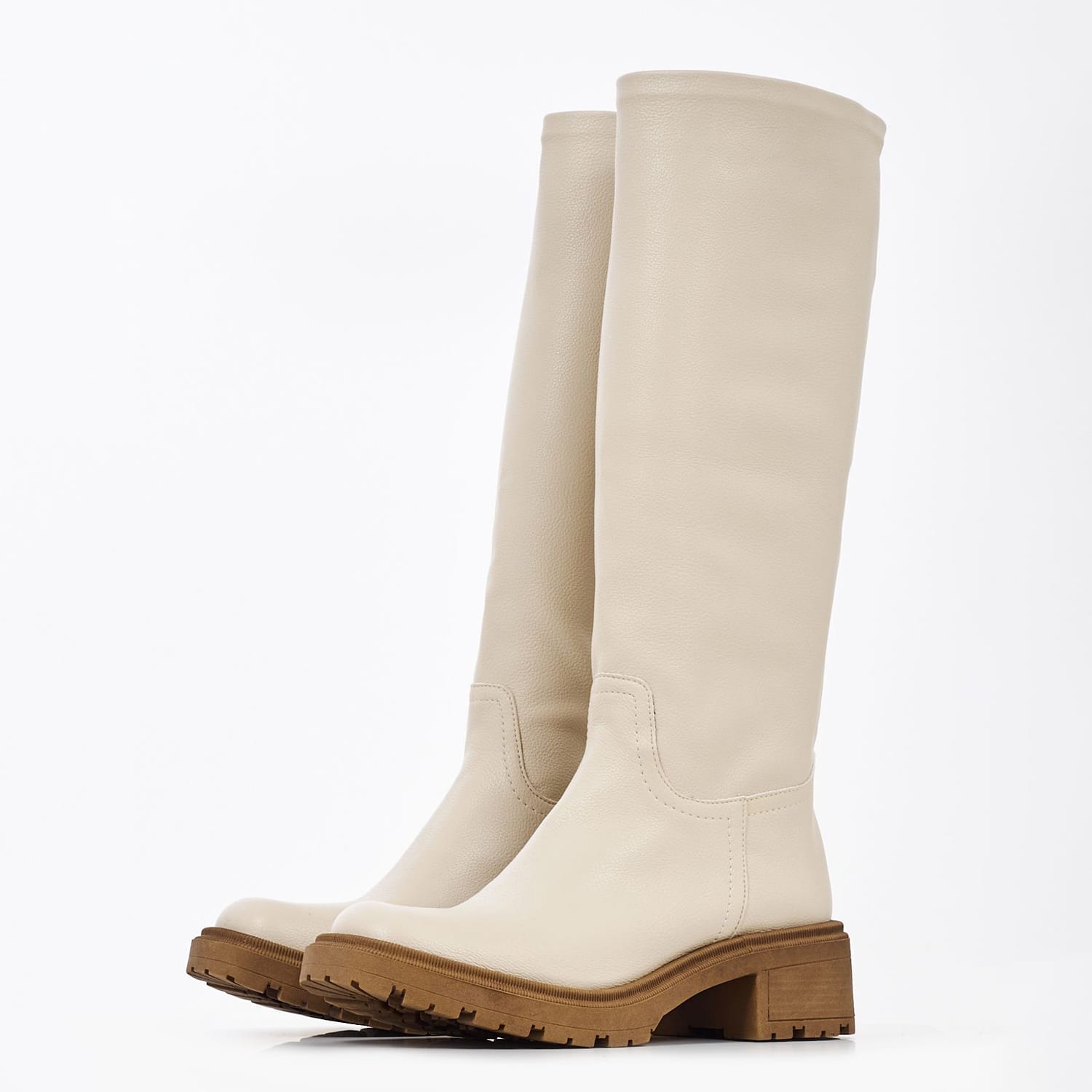 Γυναικείες Μπότες 550 Μπεζ ECOleather Mortoglou Γυναικείες Μπότες 550 Μπεζ ECOleather Mortoglou