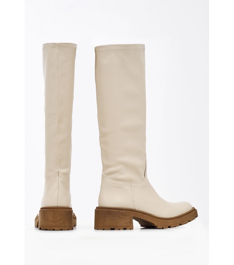 Women Boots 550 Beige ECOleather Mortoglou