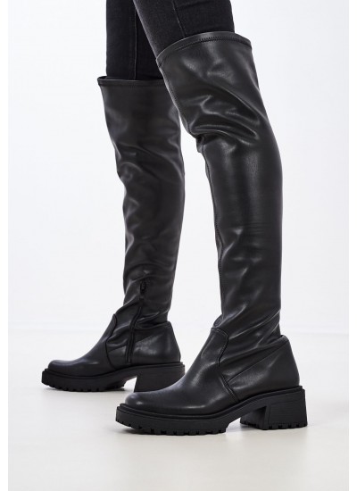 Women Boots 560 Black ECOleather Mortoglou