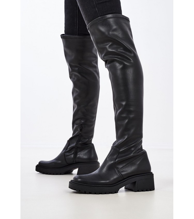 Women Boots 560 Black ECOleather Mortoglou