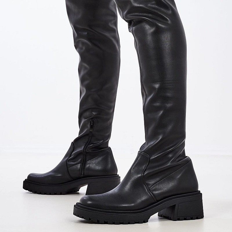 Women Boots 560 Black ECOleather Mortoglou