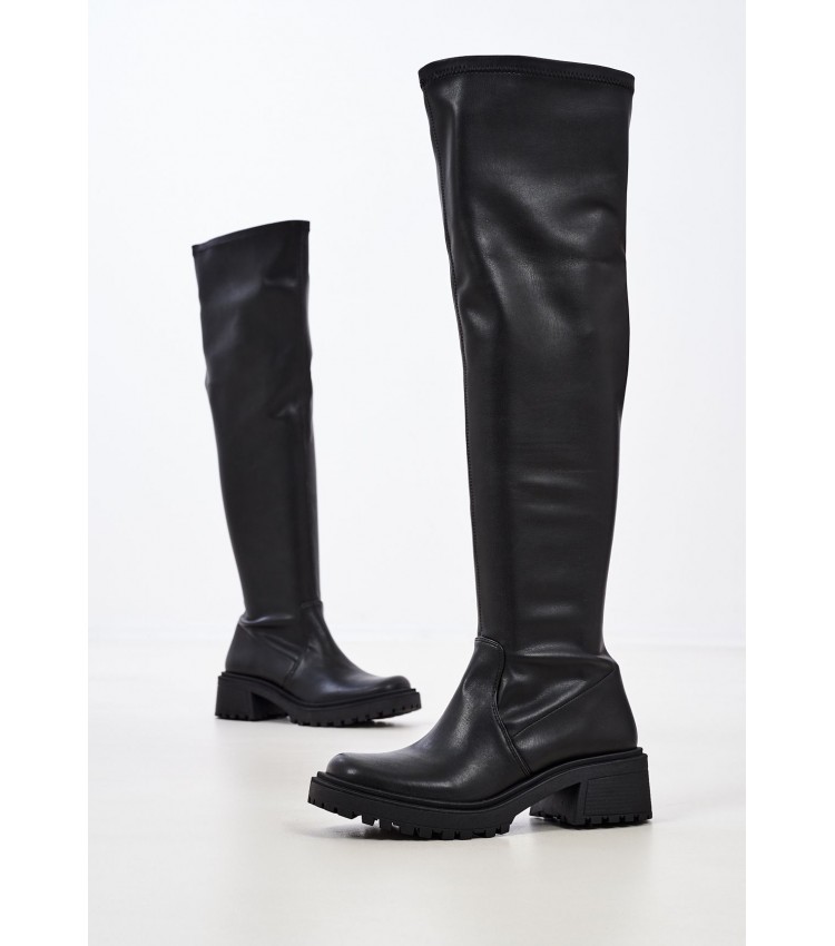 Women Boots 560 Black ECOleather Mortoglou