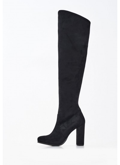 Women Boots 900 Black ECOsuede Mortoglou