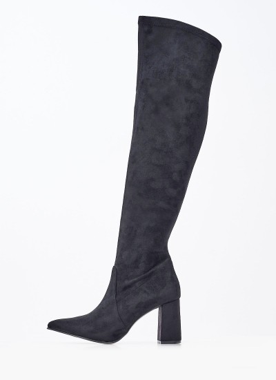 Γυναικείες Μπότες 920 Μαύρο ECOsuede Mortoglou