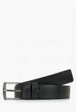 Men Belts F136 Black Leather Mortoglou