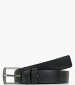Men Belts F136 Black Leather Mortoglou