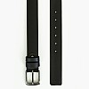 Men Belts F136 Black Leather Mortoglou
