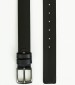 Men Belts F136 Black Leather Mortoglou