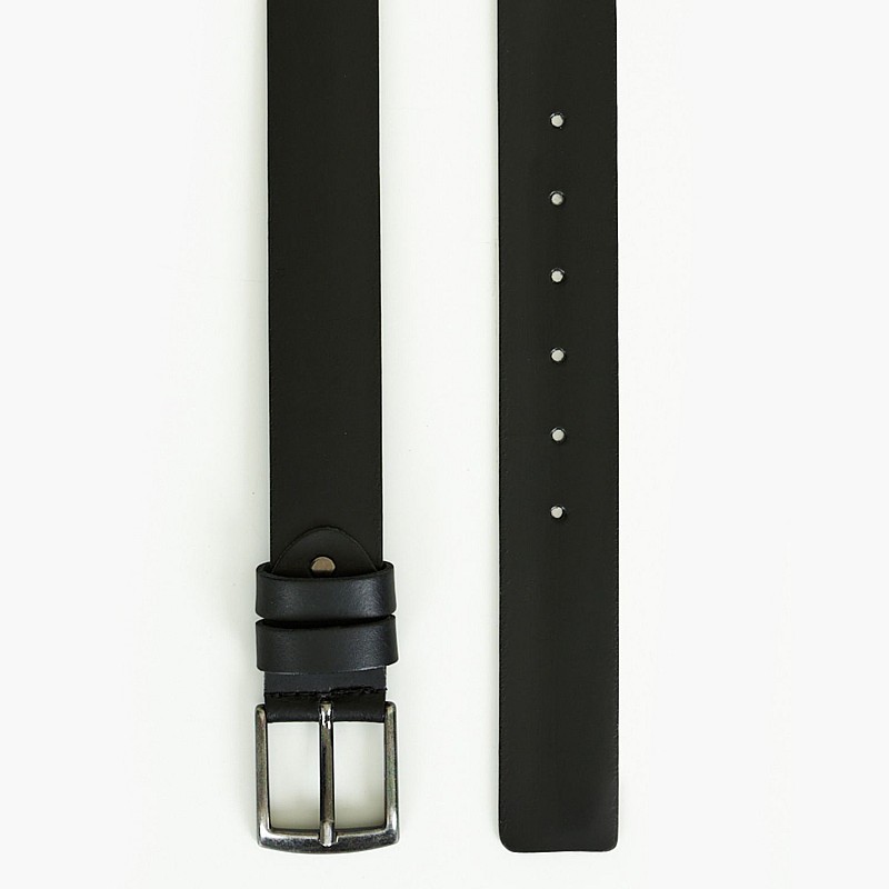 Men Belts F136 Black Leather Mortoglou