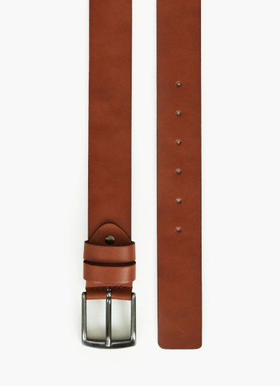 Ανδρικές Ζώνες Th.Mens.Belt Καφέ Δέρμα Tommy Hilfiger