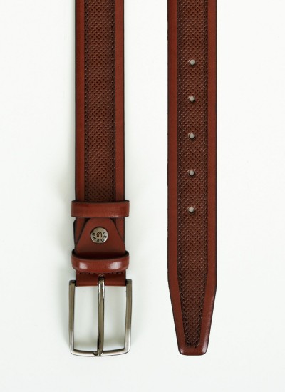 Men Belts 1704 Black Leather Mortoglou