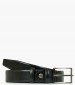 Men Belts L2007 Black Leather Mortoglou