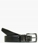 Men Belts LGD2110 Black Leather Mortoglou