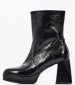 Women Boots S604 Black Patent Leather Mortoglou