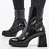 Women Boots S604 Black Patent Leather Mortoglou Women Boots S604 Black Patent Leather Mortoglou