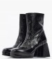 Women Boots S604 Black Patent Leather Mortoglou