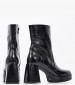 Women Boots S604 Black Patent Leather Mortoglou