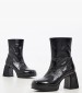 Women Boots S604 Black Patent Leather Mortoglou