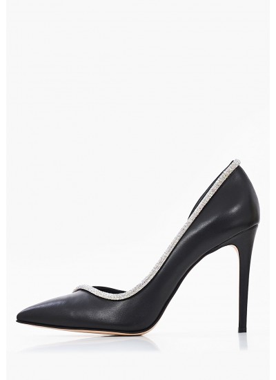 Women Pumps & Peeptoes High S932 Black Leather Mortoglou