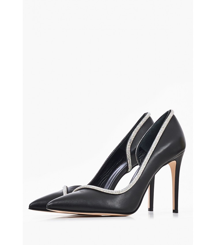 Women Pumps & Peeptoes High S932 Black Leather Mortoglou