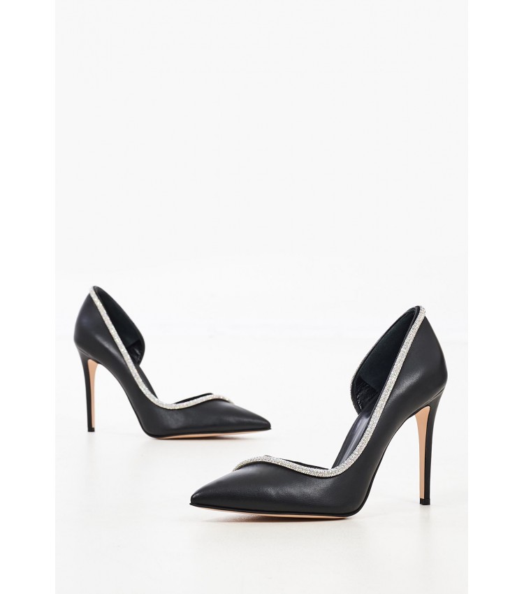 Women Pumps & Peeptoes High S932 Black Leather Mortoglou