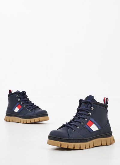 Παιδικά Μποτάκια A147X Καφέ Δέρμα Καστόρι Timberland