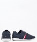 Ανδρικά Παπούτσια Casual Cupsole.Lo Μπλε Δέρμα Tommy Hilfiger Ανδρικά Παπούτσια Casual Cupsole.Lo Μπλε Δέρμα Tommy Hilfiger
