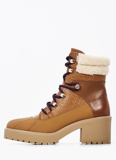 Γυναικεία Παπούτσια Casual Highcut.Basket Multi Δέρμα Tommy Hilfiger