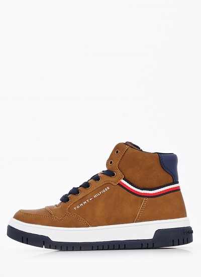 Παιδικά Μποτάκια A147X Καφέ Δέρμα Καστόρι Timberland