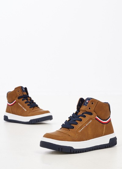 Παιδικά Μποτάκια A147X Καφέ Δέρμα Καστόρι Timberland