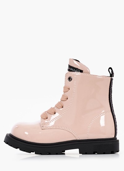 Παιδικά Μποτάκια Lcup.Bootie Ροζ ECOleather Tommy Hilfiger