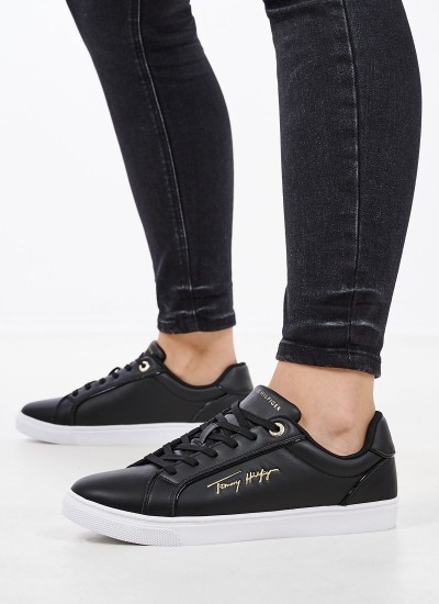 Γυναικεία Παπούτσια Casual Highcut.Basket Multi Δέρμα Tommy Hilfiger